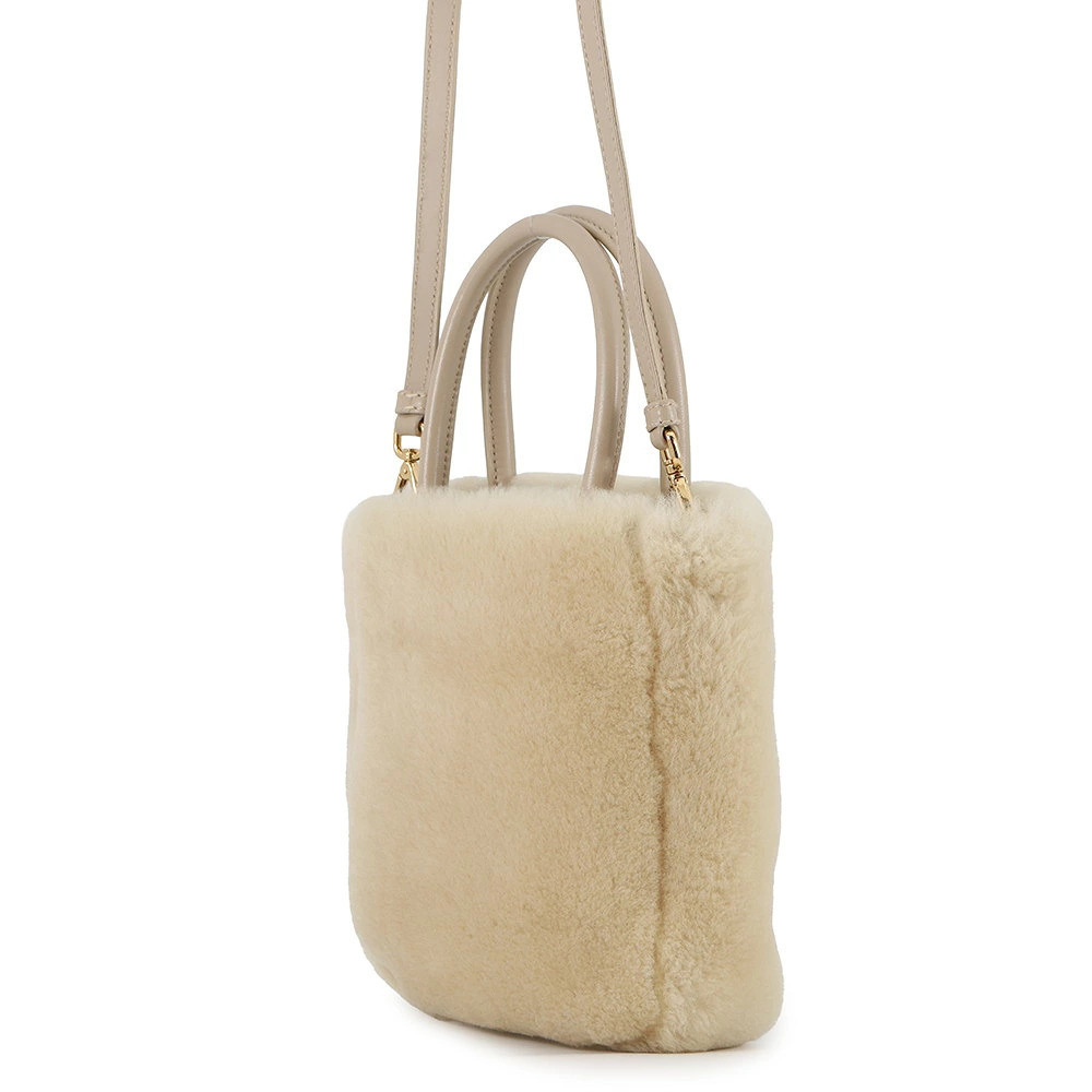 Prada sheepskin bag fur handbag